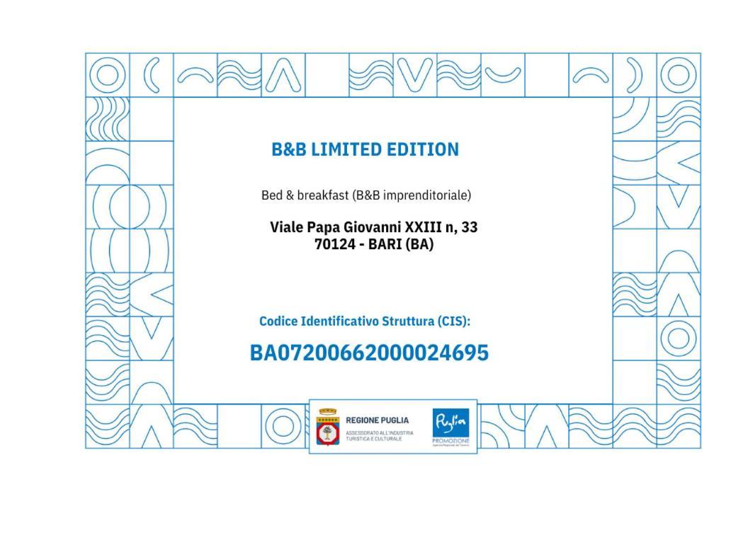 B&B Limited Edition Барі Екстер'єр фото